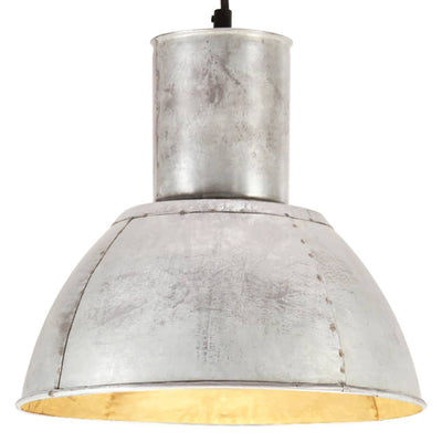 Vidaxl Hanging Lampe um 25 W E27 28,5 cm Silberfarbe