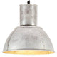 Vidaxl Hanging Lampe um 25 W E27 28,5 cm Silberfarbe