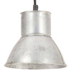 Vidaxl Hanging Lampe um 25 W e27 17 cm Silberfarbe