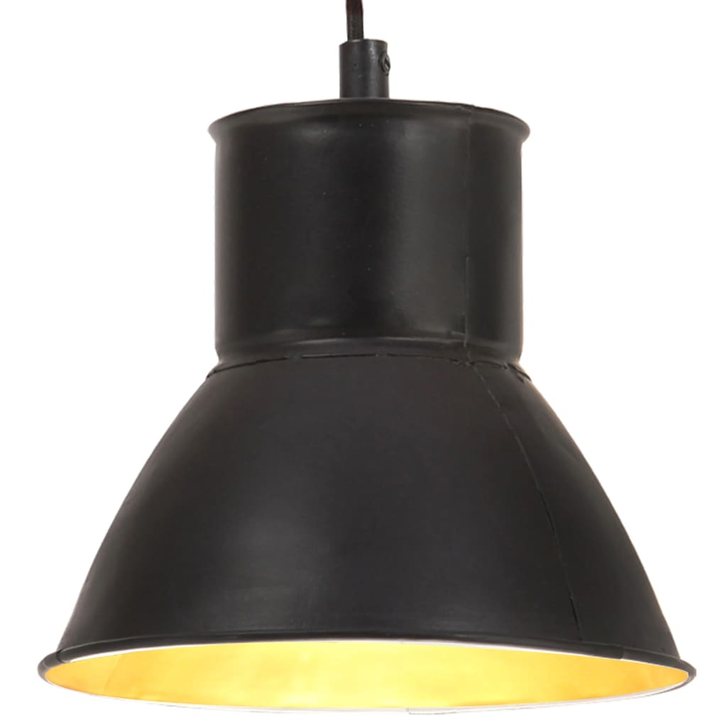 Vidaxl hängende Lampe um 25 W e27 17 cm schwarz