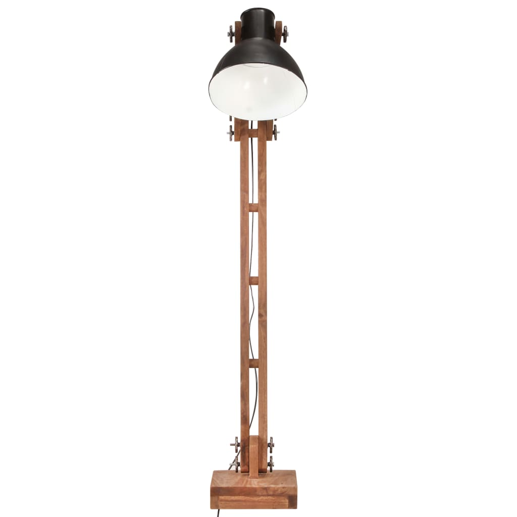 Vidaxl Stehlampe E27 Solid Mango Holz schwarz