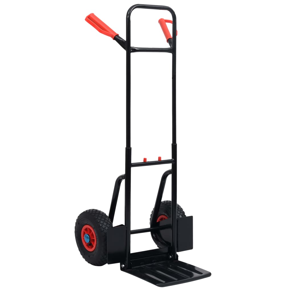 Vidaxx Teleskop-Sackkarre 200 kg Schwarz und Rot