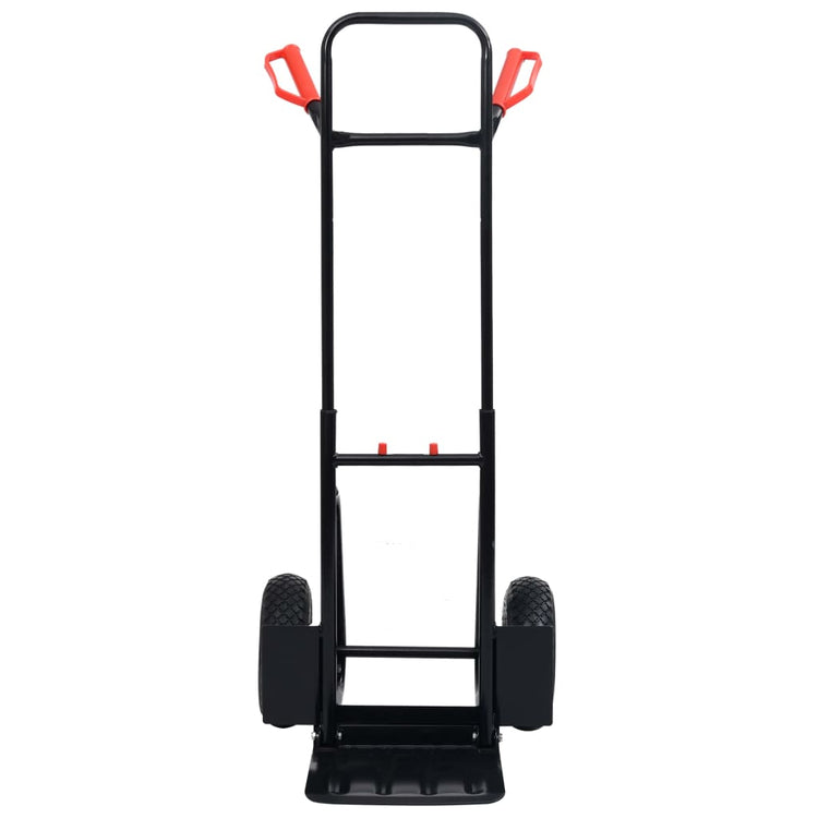 Vidaxx Teleskop-Sackkarre 200 kg Schwarz und Rot