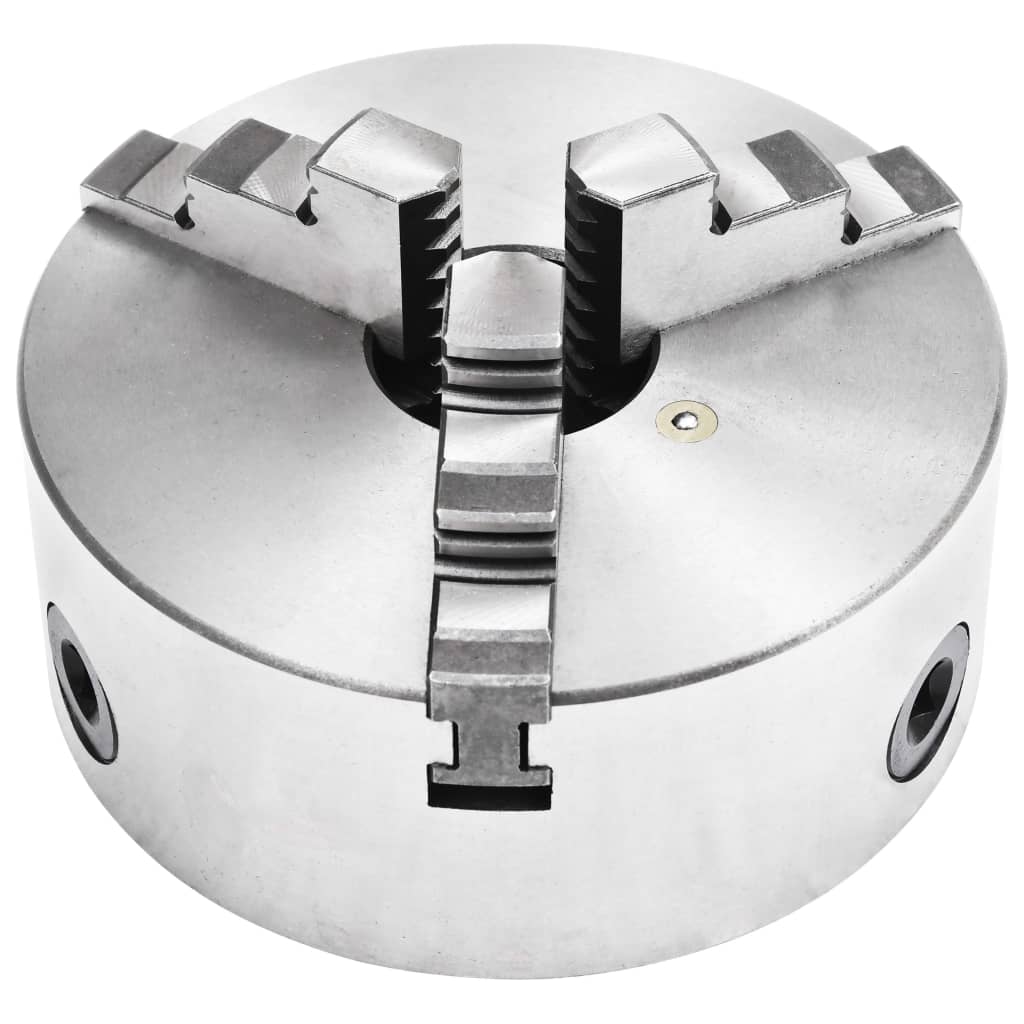 VIDAXL -Klauenplatte mit 3 Becken selbst -Zentrieren von 160 mm Stahl