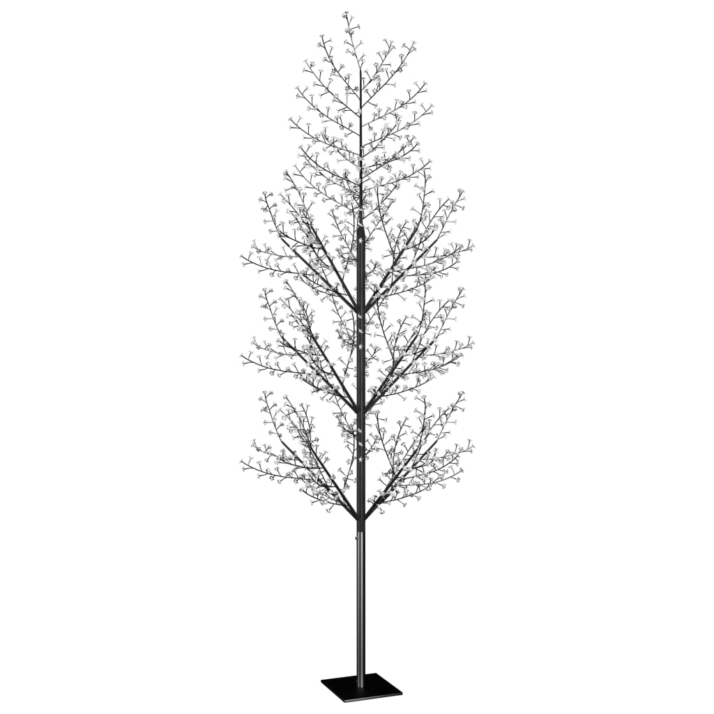 Vidaxl Weihnachtsbaum 1200 LEDs warmes weißes Licht Kirschblüten 400 cm
