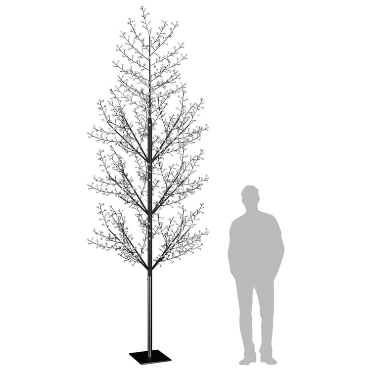 Vidaxl Weihnachtsbaum 1200 LEDs kalt weiße Licht Kirschblüte 400 cm