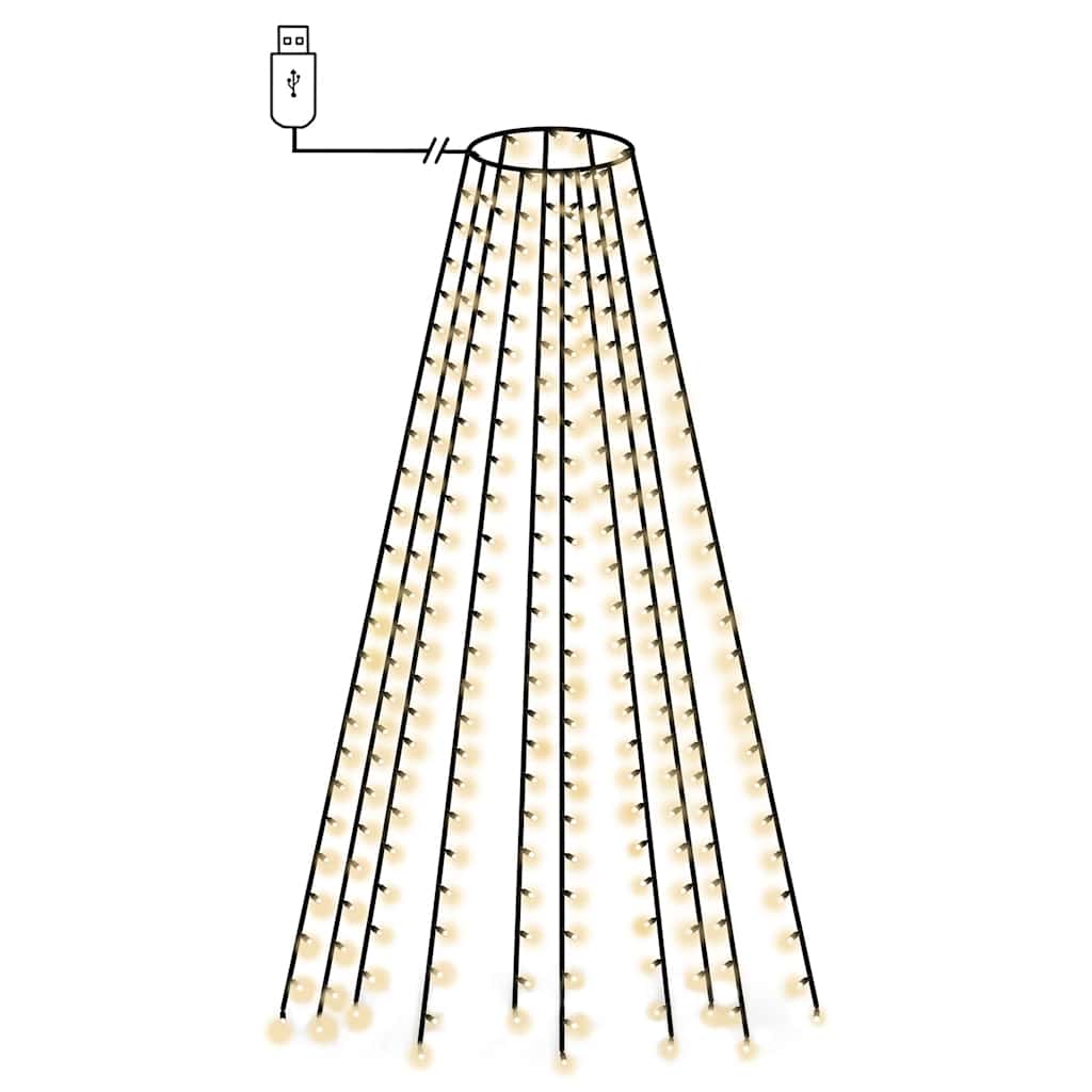 Vidaxl Weihnachtsbaumbeleuchtung mit 250 LEDs Net 250 cm