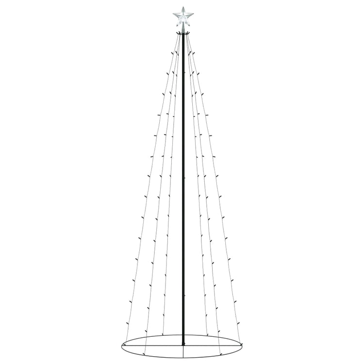 Vidaxl KegelKERSTBOOM 100 warm -weiße LEDs 70x180 cm