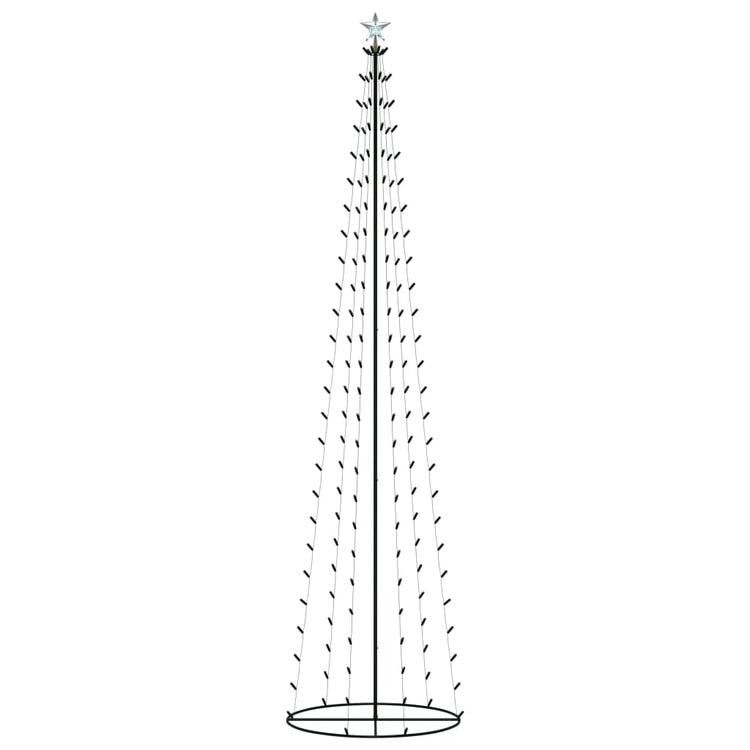 Vidaxl KegelKerStboom 136 mehrfarbige LEDs 70x240 cm