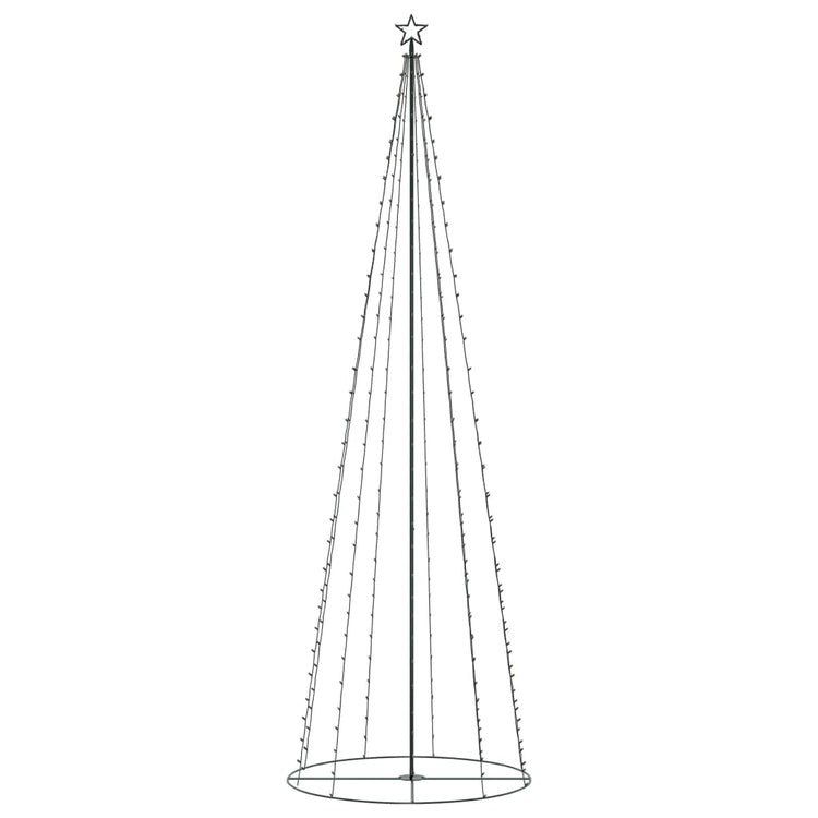 VIDAXL KegelKERSTBOOM 330 Multicolored LEDs 100x300 cm