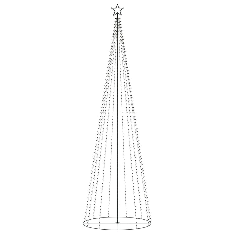 Vidaxl KegelKERSTBOOM 752 Multicolored LEDs 160 x 500 cm
