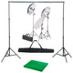Vidaxl Photo Studio Set mit Beleuchtungsset und Hintergrund