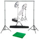 Vidaxl Photo Studio Set mit Beleuchtungsset und Hintergrund