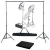 Vidaxl Photo Studio Set mit Beleuchtungsset und Hintergrund