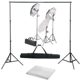 Vidaxl Photo Studio Set mit Beleuchtungsset und Hintergrund - afbeelding 2