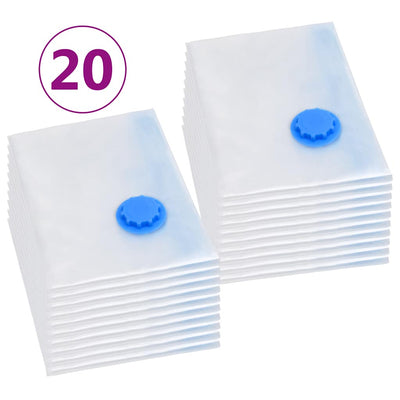 VIDAXL VACUUM -Speichertaschen 20 PCs 120 x 70 cm