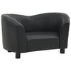 Vidaxl Hundebank 67x41x39 cm künstliches Leder schwarz