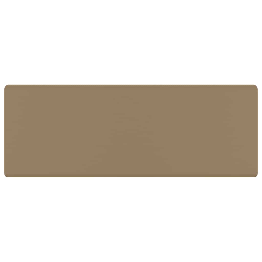 VIDAXL WASHBAIN mit Landesquadrat 41 x 41 cm Keramikmattencreme