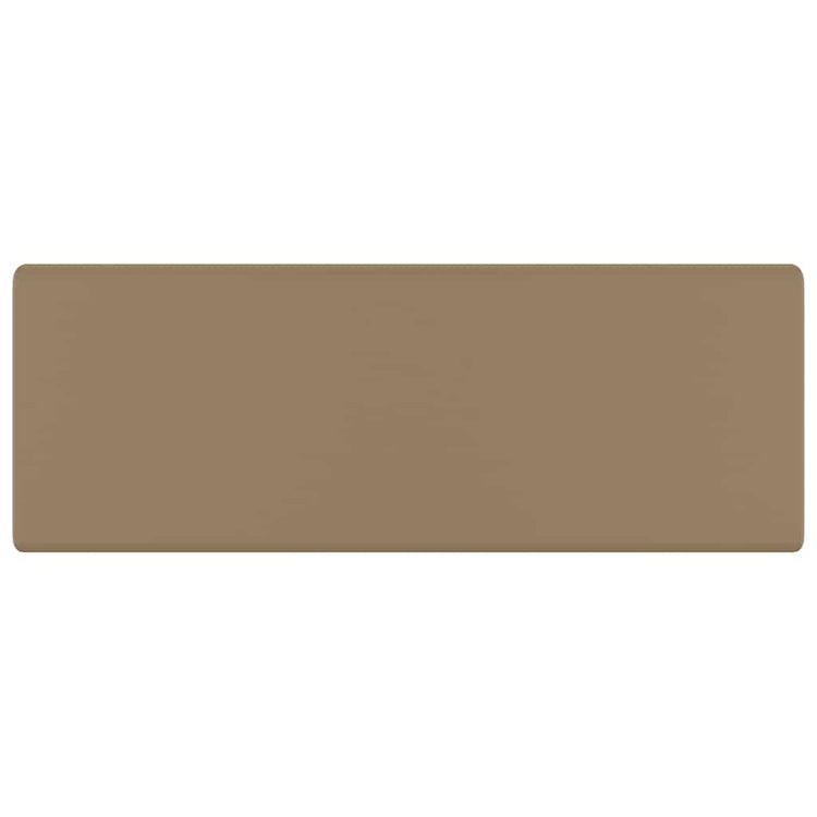 VIDAXL WASHBAIN mit Landesquadrat 41 x 41 cm Keramikmattencreme