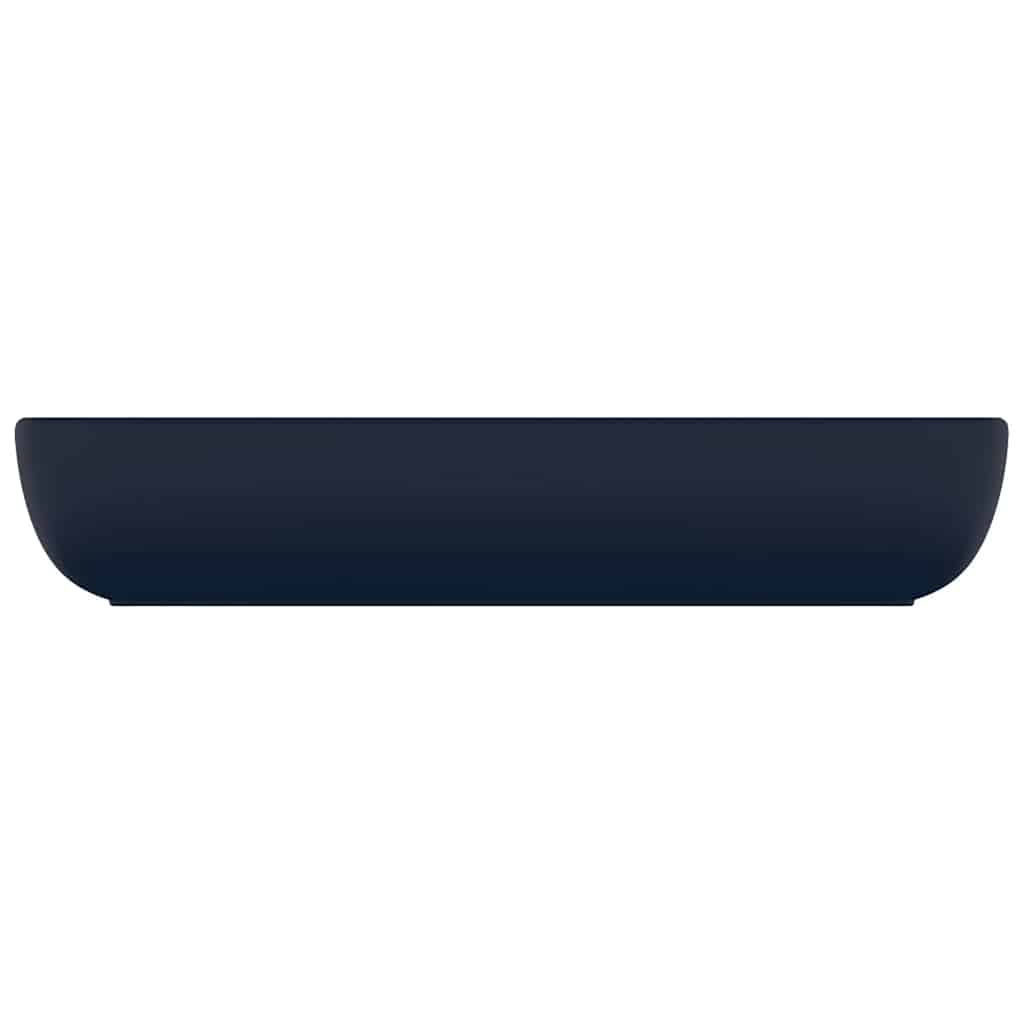 VIDAXL WASHBAIN RETTANGULAR 71 x 38 cm Keramikmatte dunkelblau