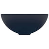 Vidaxl Washbeasin rund 32,5 x 14 cm Keramikmatte dunkelblau