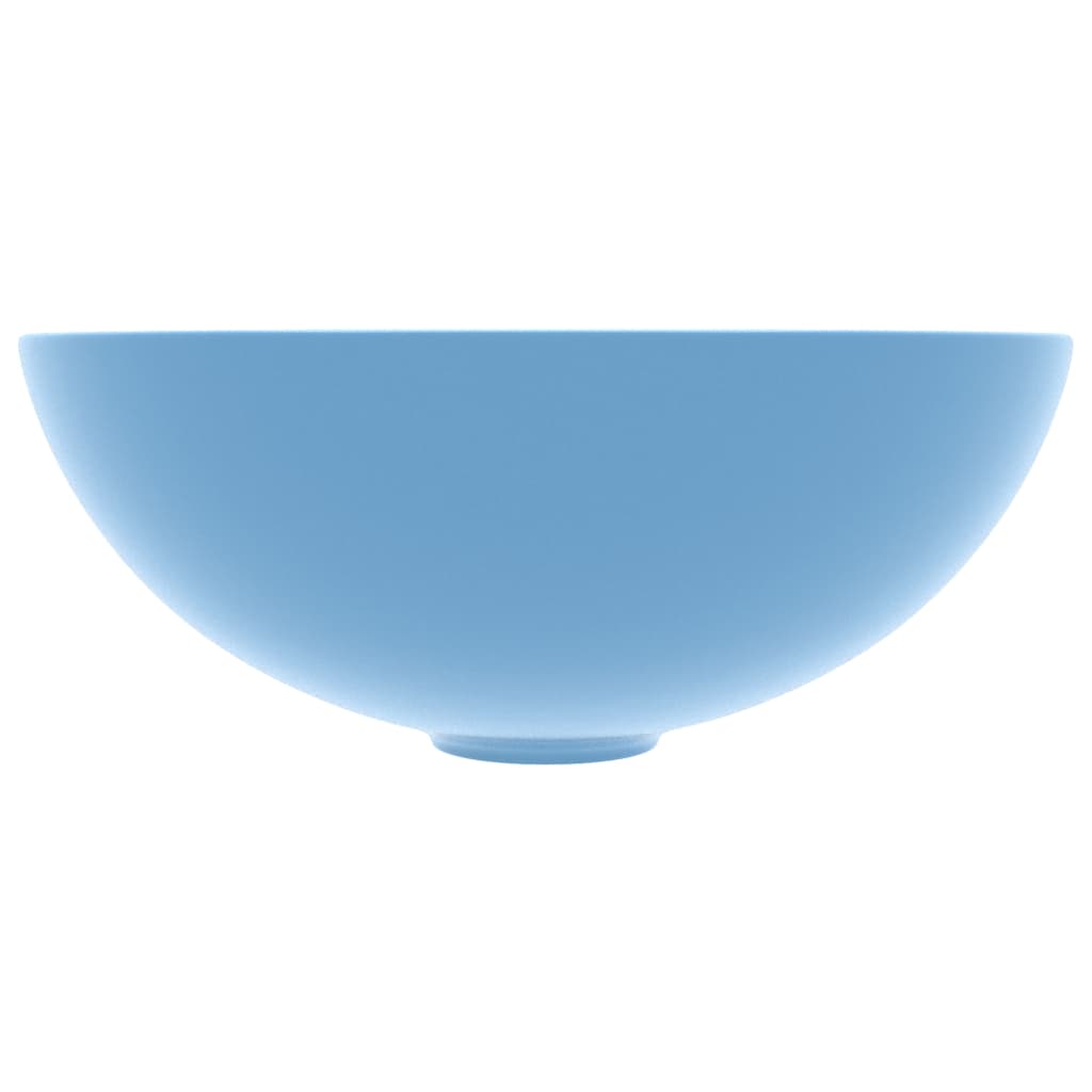 Vidaxl Washbeasin rund Keramikhellblau