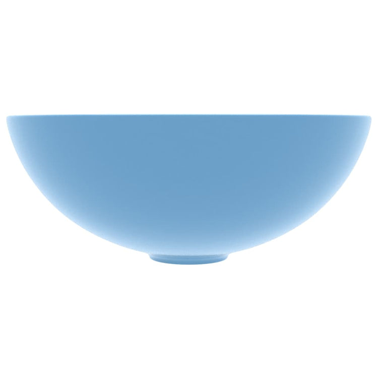 Vidaxl Washbeasin rund Keramikhellblau