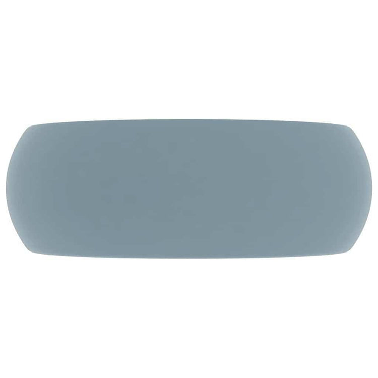 Vidaxl Washbeasin rund 40x15 cm Keramik Matt hellblau