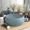 Vidaxl Washbeasin rund 40x15 cm Keramik Matt hellblau