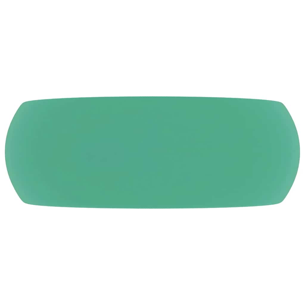 Vidaxl Washbeasin rund 40x15 cm Keramik Matt Hellgrün