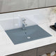 Vidaxl -Waschbecken mit Tap -Loch 60x46 cm Keramik Matt Hellblau