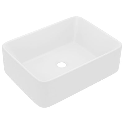 VIDAXL WASHBAIN 41X30X12 CM Keramikmatte Weiß