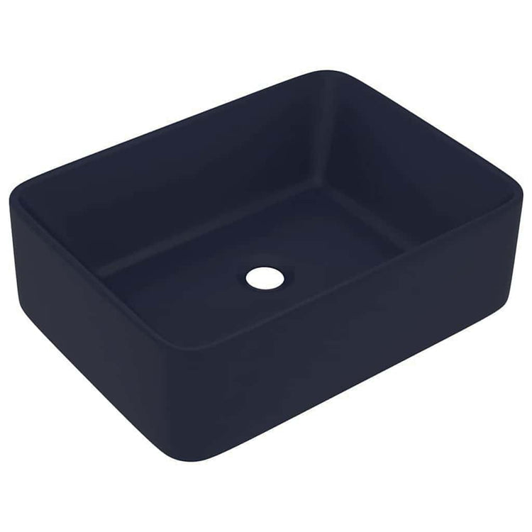VIDAXL WASHBAIN 41X30X12 CM Keramikmatte dunkelblau