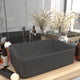 VIDAXL WASHBAIN 41X30X12 CM Keramik Matt Dunkelgrau