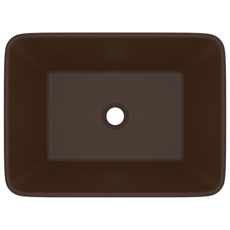VIDAXL WASHBAIN 41X30X12 CM Keramik Matt Dunkelbraun