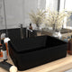 VIDAXL WASHBAIN 41x30x12 cm Keramikmattschwarz
