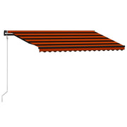 Vidaxl Luifel erstreckt sich automatisch 400 x 300 cm orange und braun - afbeelding 2