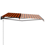 Vidaxl Luifel mit Windsensor -LED 600x300 cm Orange Braun leitbar - afbeelding 3
