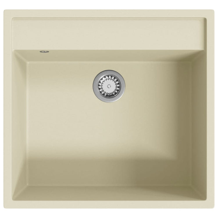 Vidaxx Waschbecken mit Überlaufloch Granitbeige