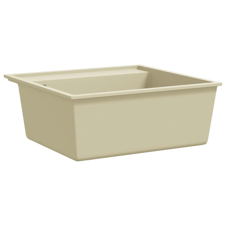 Vidaxx Waschbecken mit Überlaufloch Granitbeige