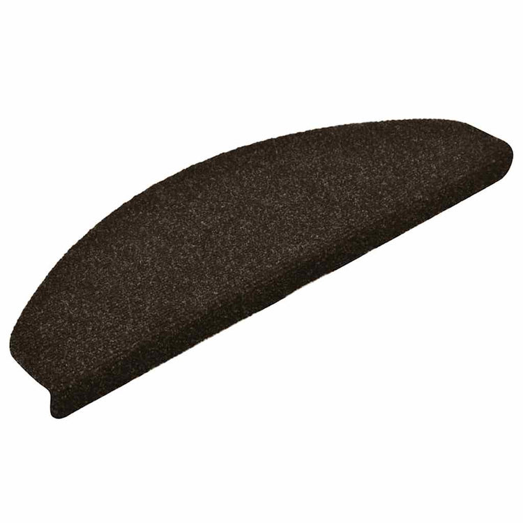 Vidaxl Treppenmatten Selbstadhäsiv 15 ST 65x21x4 cm Nadel dunkelbraun angefühlt