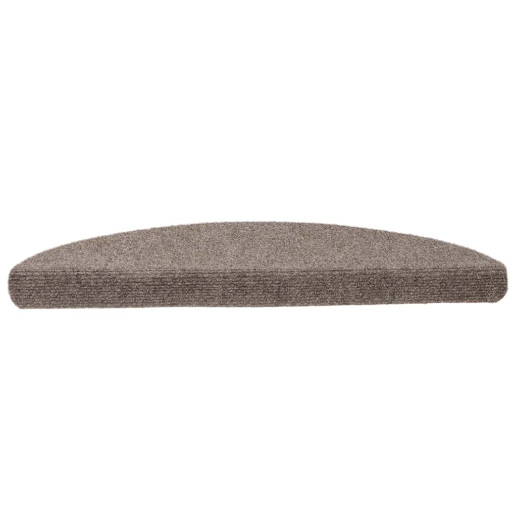 Vidaxl -Treppenmatten Selbstadhäsiv 15 ST 65x21x4 cm Nadel Filzcreme -Colored