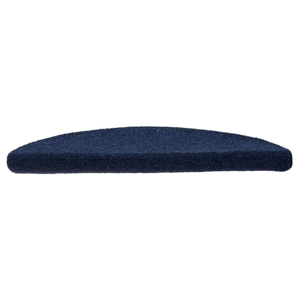 Vidaxl Treppenmatten Selbstadhäsiv 15 St 56x17x3 cm Nadel Filz blau Blau