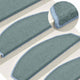 Vidaxl -Treppenmatten 15 ST 65x24x4 cm Blau