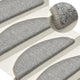 Vidaxl -Treppenmatten 15 ST 56x17x3 cm hellgrau