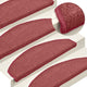 Vidaxl -Treppenmatten 15 ST 65x24x4 cm Rot