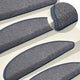 Vidaxl -Treppenmatten 15 ST 56x17x3 cm hellgrau und blau