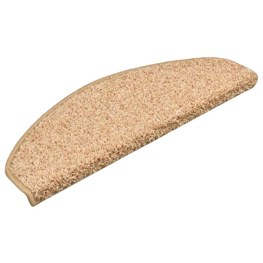 VidaXL Stufenmatten 15 Stk. 65x21x4 cm gold halbrund groß