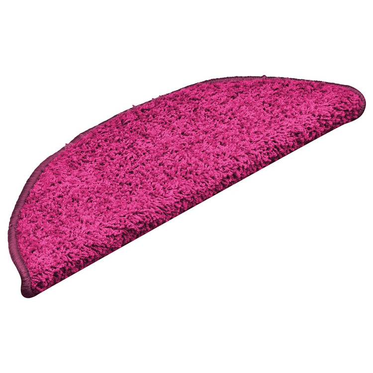 Vidaxl -Treppenmatten 15 ST 56x17x3 cm Pink