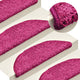 Vidaxl -Treppenmatten 15 ST 56x17x3 cm Pink